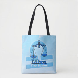 Libra zodiac Astrologie Luftschild Blau Tasche