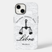 Libra Zodiac Astrologie Persönlichkeit Weiße Angew Case-Mate iPhone Hülle (Rückseite)