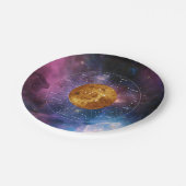 Libra Zodiac Astrologisches Zeichen - Planet Venus Pappteller (Schrägansicht)