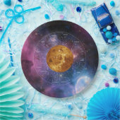 Libra Zodiac Astrologisches Zeichen - Planet Venus Pappteller (Party)