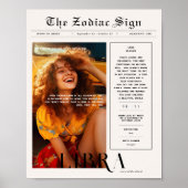 Libra | Zodiac Astrology Foto Newspapier Poster (Vorne)