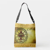 Libra Zodiac Astrology gold foil texture design Tragetaschen Mit Langen Trägern (Rückseite)