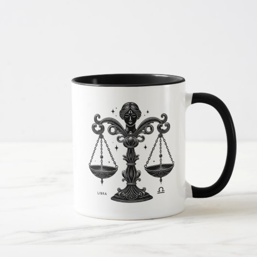 Libra Zodiac Astrology Scales Horoscope Gift Tasse (Rechts)