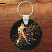 Libra - Zodiac Astrology Sign Schlüsselanhänger (Vorderseite)