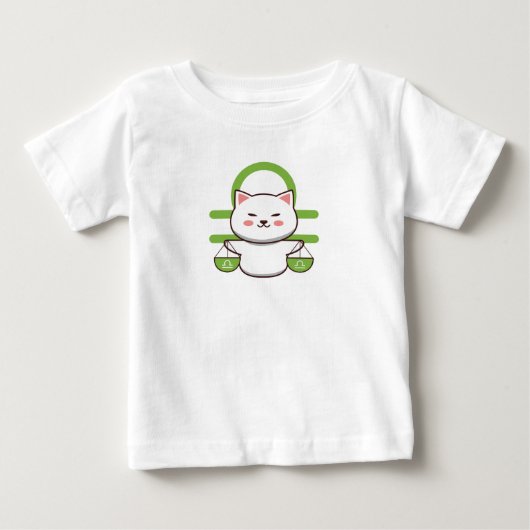 Libra Zodiac Baby T-shirt (Vorderseite)