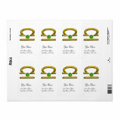 LIBRA ZODIAC BIRTHDAY Green Emerald Gold (Vorne)