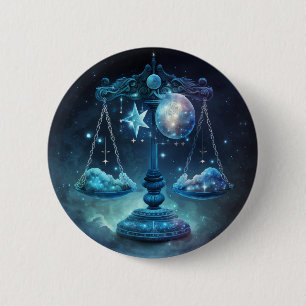 Libra Zodiac Button