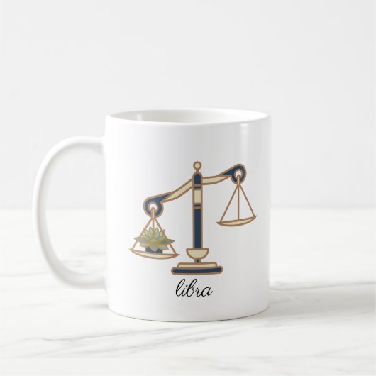 Libra Zodiac Coffee Tasse (Links)