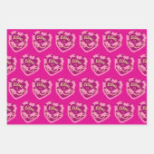 Libra Zodiac Coquette Herz Birthday Cake Geschenkpapier Set (Vorderseite 2)