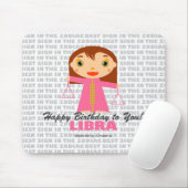 Libra Zodiac für Kinder Mousepad (Mit Mouse)