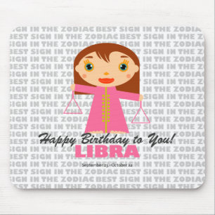 Libra Zodiac für Kinder Mousepad