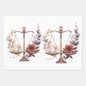 Libra zodiac Geburtstag Geschenkpapier Set (Vorderseite 3)
