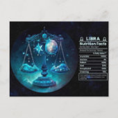 Libra Zodiac Geburtstagskarte Postkarte (Vorderseite)