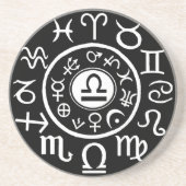 Libra Zodiac Getränkeuntersetzer (Vorne)