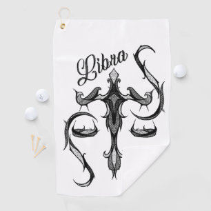 Libra Zodiac Golfhandtuch