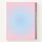Libra Zodiac Gradient, Pink Blue Aura Gradient Notizblock (Rückseite)