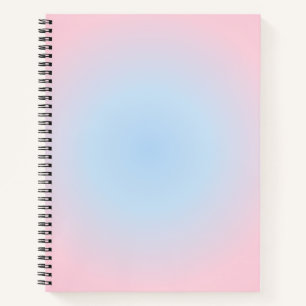 Libra Zodiac Gradient, Pink Blue Aura Gradient Notizblock
