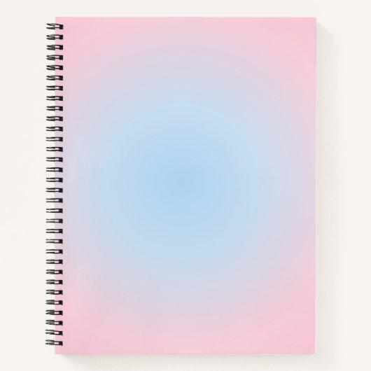 Libra Zodiac Gradient, Pink Blue Aura Gradient Notizblock (Vorderseite)
