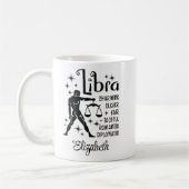 Libra Zodiac Horoskop Individuelle Name Kaffeetasse (Links)