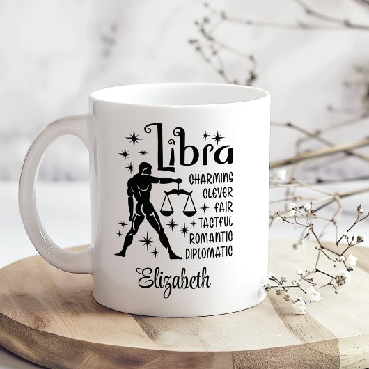 Libra Zodiac Horoskop Individuelle Name Kaffeetasse