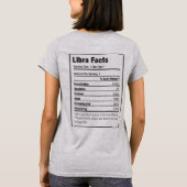 LIBRA Zodiac Horoskop Sternzeichen T-Shirt (Rückseite)