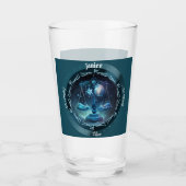 Libra Zodiac individuell anpassbares Bier Glas (Vorderseite)