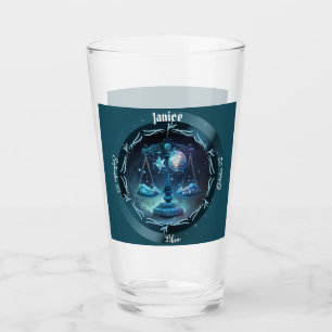 Libra Zodiac individuell anpassbares Bier Glas