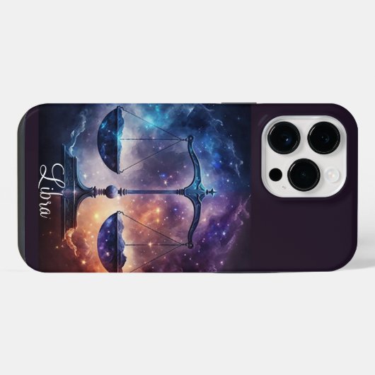 Libra Zodiac iPhone Hülle (Rückseite (Horizontal))