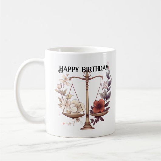 Libra zodiac kaffeetasse (Links)