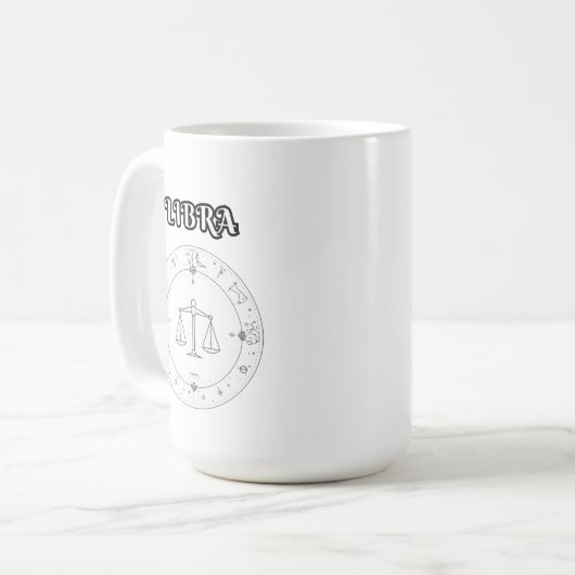 libra zodiac kaffeetasse (Vorderseite Links)