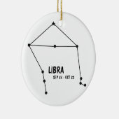 Libra Zodiac Keramik Ornament (Rechts)