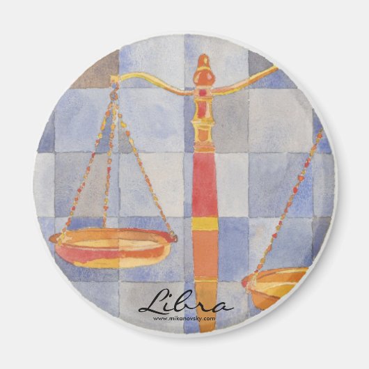 Libra Zodiac Magnet (Vorne)