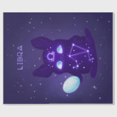 Libra Zodiac Monster - Funny Libra Zodiac Lover Geschenkpapier (Flach)