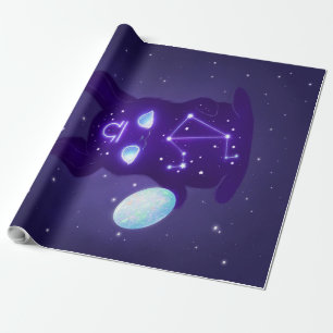 Libra Zodiac Monster - Funny Libra Zodiac Lover Geschenkpapier