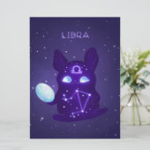 Libra Zodiac Monster - Funny Libra Zodiac Lover Menükarte (Stehend Vorderseite)