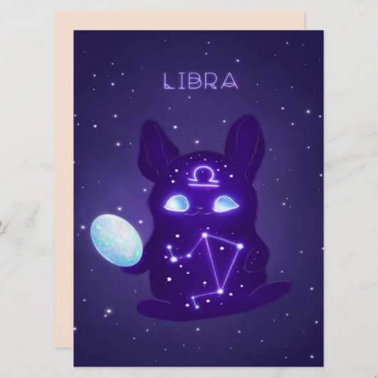 Libra Zodiac Monster - Funny Libra Zodiac Lover Menükarte (Vorne/Hinten)