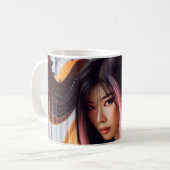 Libra Zodiac Musician Harp Kaffeetasse (Vorderseite Links)