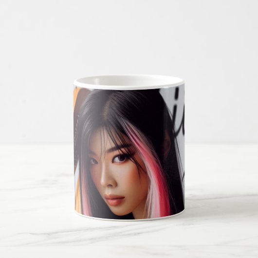 Libra Zodiac Musician Harp Kaffeetasse (Mittel)