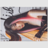 Libra Zodiac Musician Harp Seidenpapier (Vorderseite)