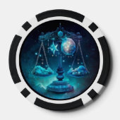 Libra Zodiac Poker Chips - Astrologie Casino Set (Rückseite)