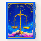 Libra Zodiac Scales in a Star-Filled Sky Journal Notizblock (Rückseite)