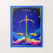 Libra Zodiac Scales in a Star-Filled Sky Puzzle (Vertikal)