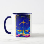 Libra Zodiac Scales in a Star-Filled Sky Tasse (Links)