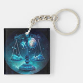 Libra Zodiac Schlüsselanhänger (Rückseite)