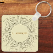 Libra Zodiac Schlüsselanhänger Retro Design (Rückseite)