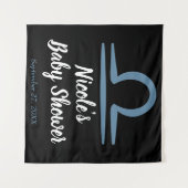 LIBRA Zodiac September Geburtstagsastrologie Wandteppich (Vorderseite (Horizontal))