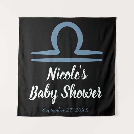 LIBRA Zodiac September Geburtstagsastrologie Wandteppich (Vorderseite)