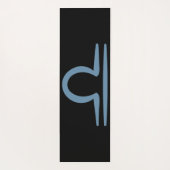 LIBRA Zodiac September Geburtstagsastrologie Yogamatte (Rückseite)