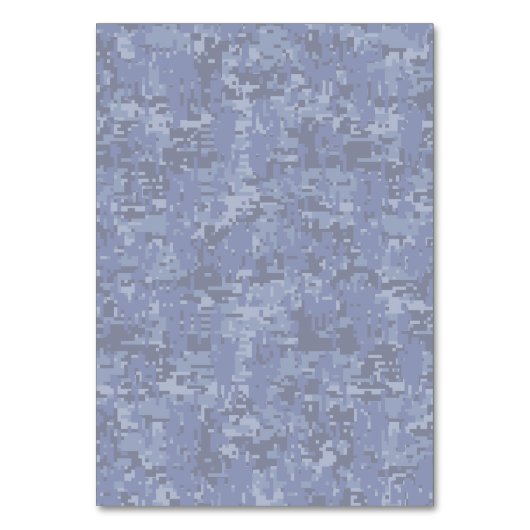 Libra Zodiac Sign auf blauer digitaler Camouflage Tischnummer (Rückseite)