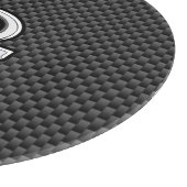 Libra Zodiac Sign auf Carbon Fiber Style Schneidebrett (Ecke)